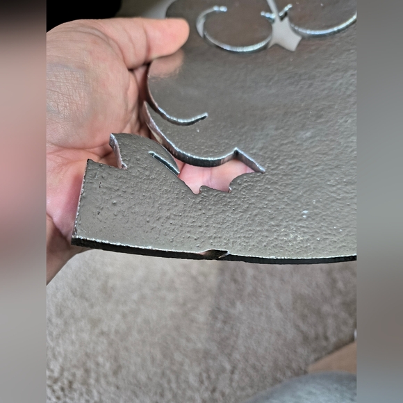 Art Glass OWL Curved 9”x 7” Iridescent Orange Vetri Di Nennella - Picture 11 of 12